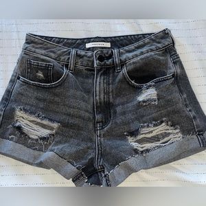 Brand new black Pacsun denim shorts